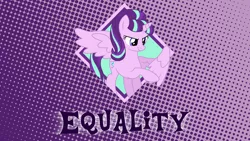 Size: 1920x1080 | Tagged: safe, artist:damuchi99, artist:lunarina, derpibooru import, starlight glimmer, alicorn, pony, alicornified, equality, race swap, starlicorn, this will end in communism, vector, wallpaper, xk-class end-of-the-world scenario