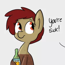 Size: 806x806 | Tagged: safe, artist:tjpones, derpibooru import, oc, oc:coke pony, unofficial characters only, food pony, original species, coke, food, fresca, lemonade, offscreen character, soda, solo, tumblr, why