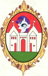 Size: 1244x1945 | Tagged: coat of arms, derpibooru import, excited, happy, heraldry, ponified, rarity, safe, ukraine, zalischyky