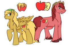 Size: 3000x2000 | Tagged: artist:crimsoncat68, derpibooru import, oc, oc:caramel crisp, oc:red delicious, offspring, parent:big macintosh, parent:fluttershy, parents:fluttermac, safe, unofficial characters only