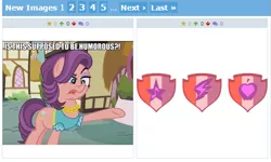 Size: 519x312 | Tagged: apple bloom, crusaders of the lost mark, cutie mark, cutie mark crusaders, derpibooru, derpibooru import, everyone steals tirek's meme, exploitable meme, juxtaposition, juxtaposition win, meme, meta, safe, scootaloo, screencap, spoiled rich, sweetie belle, the cmc's cutie marks, timing