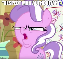 Size: 537x500 | Tagged: arin hanson face, crusaders of the lost mark, derpibooru import, diamond tiara, double chin, eric cartman, image macro, meme, respect my authoritah, safe, screencap, south park