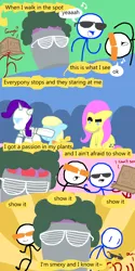 Size: 600x1200 | Tagged: safe, derpibooru import, mr. turnip, rarity, robot, vocational death cruise, apple cider, flutterguy, lmfao, stick figure