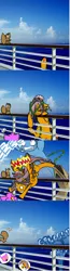 Size: 1008x3865 | Tagged: safe, derpibooru import, trixie, oc, pony, squirrel, unicorn, vocational death cruise, cruise, female, furry, mare, ocean, seaweed