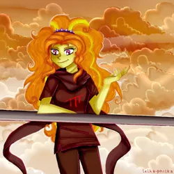 Size: 864x864 | Tagged: safe, artist:lelka-philka, derpibooru import, adagio dazzle, equestria girls, crossover, god tier, hero of blood, homestuck, solo, thief of blood