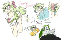 Size: 1100x729 | Tagged: artist:skitea, clothes, derpibooru import, dracony, hybrid, interspecies offspring, oc, oc:carousel couture, oc:tanzanite, offspring, parent:coco pommel, parent:rarity, parent:spike, parents:sparity, parents:trenderpommel, parent:trenderhoof, safe, unofficial characters only, vest