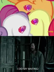 Size: 1536x2048 | Tagged: apple bloom, crusaders of the lost mark, cutie mark, cutie mark crusaders, derpibooru import, harry potter, image macro, it happened, it has finally happened, meme, safe, scootaloo, screencap, sirius black, sweetie belle, the cmc's cutie marks