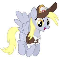 Size: 2000x2000 | Tagged: safe, artist:cheezedoodle96, derpibooru import, derpy hooves, pegasus, pony, crusaders of the lost mark, .svg available, clothes, cute, delivery pony, female, flying, happy, hat, looking at you, mailmare, mare, open mouth, simple background, smiling, solo, spread wings, svg, transparent background, underp, uniform, vector