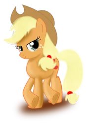 Size: 5000x7180 | Tagged: absurd resolution, applejack, artist:jdbener, cowboy hat, crossed hooves, derpibooru import, freckles, hat, looking at you, ponyscape, safe, show accurate, simple background, solo, stetson, .svg available, transparent background, vector