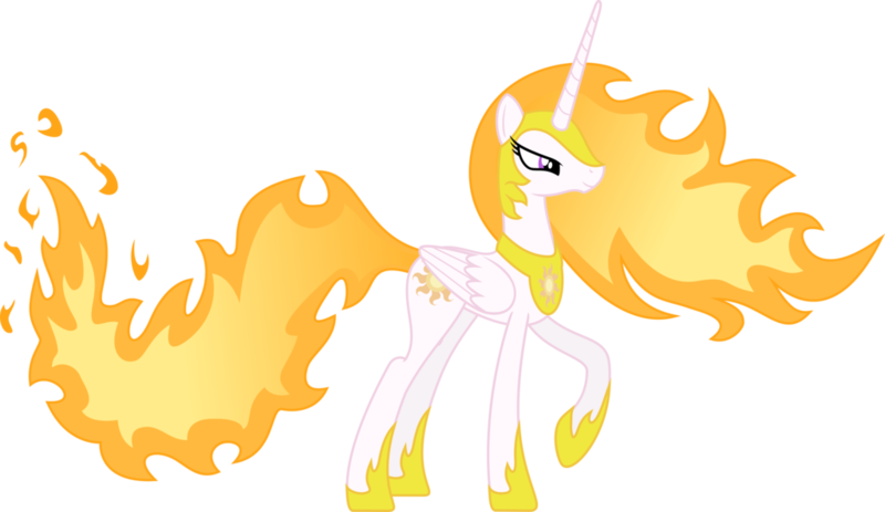 Size: 1024x593 | Tagged: safe, artist:w0lfylicious, derpibooru import, nightmare star, princess celestia, pony, female, mare, simple background, solo, transparent background, vector