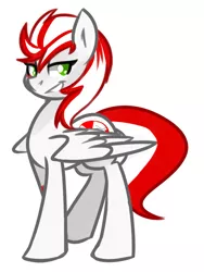 Size: 839x1118 | Tagged: artist needed, safe, derpibooru import, oc, oc:peppermint snap, unofficial characters only, pegasus, pony, female, mare, peppermint snap, smirk, solo