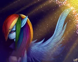 Size: 1000x800 | Tagged: anthro, artist:vlower, clothes, derpibooru import, jacket, rainbow dash, sad, safe, solo