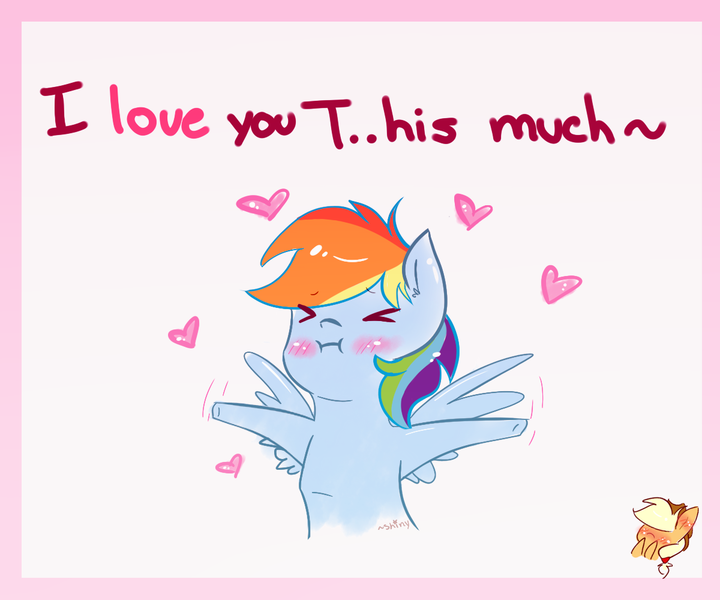 Size: 1200x1000 | Tagged: safe, artist:shiny-cooler, derpibooru import, applejack, rainbow dash, earth pony, pegasus, pony, appledash, blushing, chibi, cute, dashabetes, eyes closed, female, hat, heart, lesbian, mare, shipping, weapons-grade cute