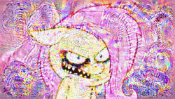 Size: 500x281 | Tagged: animated, chainsaw, deepdream, derpibooru import, fluttershed, fluttershy, .mov, murdershy, safe, shed.mov