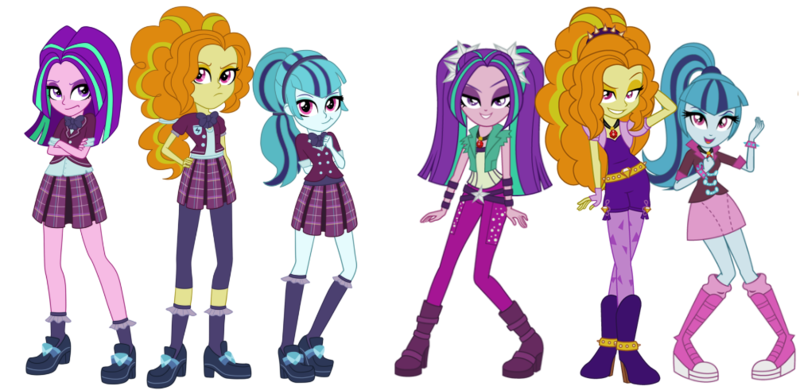Size: 1006x491 | Tagged: safe, artist:imperfectxiii, artist:kittylaughs, artist:thecheeseburger, derpibooru import, adagio dazzle, aria blaze, sonata dusk, equestria girls, friendship games, rainbow rocks, accessory swap, alternate costumes, amulet, bowtie, clothes, clothes swap, crossed arms, crossed legs, crystal prep academy, crystal prep academy uniform, crystal prep shadowbolts, fingerless gloves, gloves, group, hand on hip, looking at you, necklace, open mouth, pleated skirt, raised eyebrow, school uniform, simple background, skirt, spikes, the dazzlings, transparent background, trio, vector, wristband