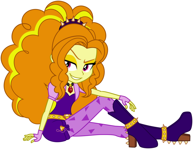 Size: 6000x4637 | Tagged: safe, artist:missgoldendragon, derpibooru import, adagio dazzle, equestria girls, rainbow rocks, .svg available, absurd resolution, amulet, boots, clothes, commission, necklace, shoes, simple background, sitting, solo, transparent background, vector