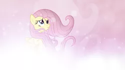 Size: 1920x1080 | Tagged: artist:divideddemensions, artist:uxyd, bright, derpibooru import, fluttershy, raised hoof, safe, vector, wallpaper, windswept mane