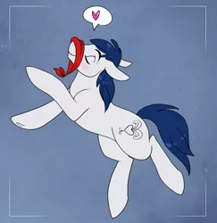 Size: 779x802 | Tagged: safe, artist:prettypinkpony, derpibooru import, oc, oc:constance everheart, unofficial characters only, bandana, blushing, cute, eyes closed, heart, solo