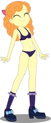 Size: 426x1024 | Tagged: suggestive, artist:owlisun, derpibooru import, edit, orange sherbette, equestria girls, friendship games, background human, belly button, bra, breasts, cleavage, clothes, female, panties, simple background, solo, solo female, transparent background, underwear, underwear edit, vector