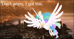 Size: 720x380 | Tagged: artist:rgm2011, crossover, derpibooru import, flying, knowing, princess celestia, safe, solo, vector