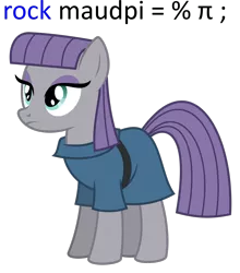 Size: 1600x1816 | Tagged: artist:eagle1division, artist:masem, c++, derpibooru import, maud pie, programming, pun, safe, simple background, text, transparent background, visual pun