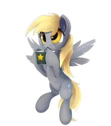 Size: 1000x1129 | Tagged: safe, artist:scootiebloom, derpibooru import, derpy hooves, pegasus, pony, belly button, female, juice box, mare, solo