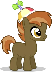 Size: 7000x9730 | Tagged: absurd resolution, artist:luckreza8, background pony, button mash, color edit, crusaders of the lost mark, derpibooru import, edit, happy, hat, inkscape, propeller hat, safe, simple background, solo, .svg available, transparent background, vector