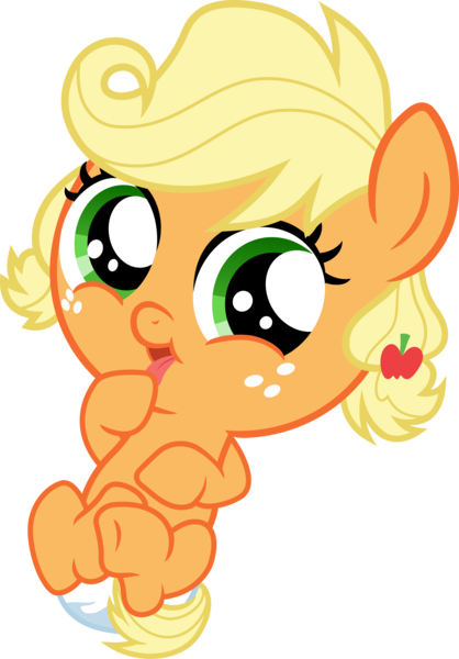 Size: 4183x6000 | Tagged: safe, artist:magister39, derpibooru import, applejack, pony, the one where pinkie pie knows, absurd resolution, baby, baby pony, babyjack, cute, daaaaaaaaaaaw, diabetes, diaper, freckles, hnnng, jackabetes, open mouth, simple background, solo, tongue out, transparent background, underhoof, vector, weapons-grade cute