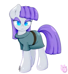 Size: 1087x1180 | Tagged: artist:shadowhulk, clothes, derpibooru import, looking at you, maud pie, safe, solo