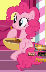 Size: 552x862 | Tagged: animated, bowl, derpibooru import, loop, mixing bowl, pinkie pie, safe, screencap, stirring, the one where pinkie pie knows
