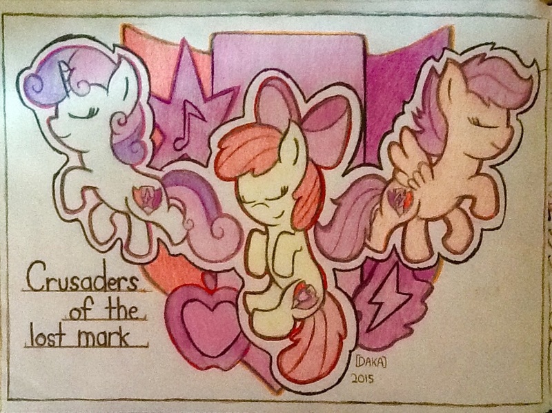 Size: 948x709 | Tagged: apple bloom, artist:themidnight-sound, crusaders of the lost mark, cutie mark, cutie mark crusaders, derpibooru import, safe, scootaloo, sweetie belle, the cmc's cutie marks, traditional art