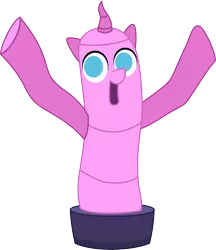 Size: 8000x9268 | Tagged: absurd resolution, airdancer, artist:fercho262, derpibooru import, open mouth, safe, simple background, solo, the one where pinkie pie knows, transparent background, vector, wacky waving inflatable tube pony