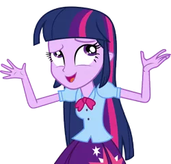 Size: 9000x8655 | Tagged: safe, artist:luckreza8, derpibooru import, twilight sparkle, twilight sparkle (alicorn), equestria girls, friendship games, .svg available, absurd resolution, clothes, inkscape, long hair, open mouth, pleated skirt, simple background, skirt, solo, talking, transparent background, vector