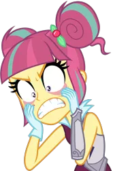 Size: 3000x4508 | Tagged: safe, artist:ambassad0r, derpibooru import, sour sweet, equestria girls, friendship games, absurd resolution, eyelid pull, faic, simple background, solo, sour rage, transparent background, vector