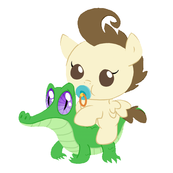 Size: 800x800 | Tagged: safe, artist:php54, derpibooru import, gummy, pound cake, pegasus, pony, the one where pinkie pie knows, :t, animated, baby, baby pony, blinking, cute, eyes closed, heart, pacifier, poundabetes, riding, simple background, smiling, spread wings, transparent background