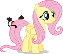 Size: 9280x8013 | Tagged: absurd resolution, artist:luckreza8, cute, derpibooru import, fluttershy, groucho mask, happy, inkscape, offscreen character, prop, safe, shyabetes, simple background, solo, .svg available, the one where pinkie pie knows, transparent background, vector