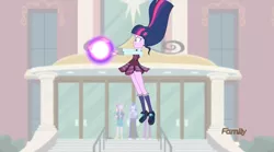 Size: 1230x684 | Tagged: safe, derpibooru import, screencap, princess cadance, princess celestia, princess luna, sci-twi, twilight sparkle, equestria girls, friendship games, clothes, crystal prep academy uniform, dean cadance, magic, principal celestia, school uniform, vice principal luna