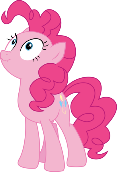 Size: 1968x2895 | Tagged: artist:sketchmcreations, derpibooru import, pinkie pie, safe, scrunchy face, simple background, solo, the one where pinkie pie knows, transparent background, vector