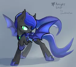 Size: 2500x2205 | Tagged: safe, artist:darkflame75, derpibooru import, oc, oc:knight star, unofficial characters only, bat pony, pony, night guard, solo