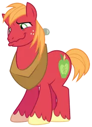 Size: 3300x4550 | Tagged: safe, artist:masem, derpibooru import, big macintosh, earth pony, pony, crusaders of the lost mark, .ai available, absurd resolution, crying, cute, macabetes, male, simple background, solo, stallion, transparent background, vector