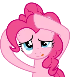 Size: 7000x7679 | Tagged: safe, artist:luckreza8, derpibooru import, pinkie pie, the one where pinkie pie knows, .svg available, absurd resolution, fixing, inkscape, simple background, solo, tongue out, transparent background, vector