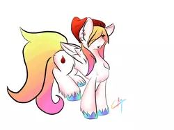 Size: 1600x1200 | Tagged: safe, artist:rednorth, derpibooru import, oc, oc:red-north, unofficial characters only, pony, beanie, female, hat, mare, piercing, rainbow