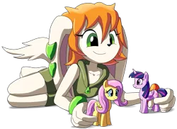 Size: 1373x999 | Tagged: safe, artist:goshaag, derpibooru import, fluttershy, twilight sparkle, twilight sparkle (alicorn), alicorn, pony, bracelet, crossover, cute, female, figurine, finished version, freedom planet, mare, milla basset