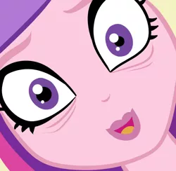Size: 1024x1000 | Tagged: safe, derpibooru import, princess cadance, equestria girls, friendship games, bust, close-up, dean cadance, face, faic, hi anon, horrified, looking at you, nightmare fuel, portrait, reaction image, solo, stepford smiler, wtf