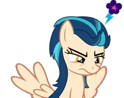 Size: 1008x798 | Tagged: safe, artist:berrypunchrules, derpibooru import, indigo zap, ponified, pegasus, pony, equestria girls, friendship games, angry, cutie mark, equestria girls ponified, simple background, solo, transparent background