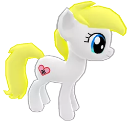 Size: 634x607 | Tagged: safe, artist:anonymous, derpibooru import, oc, oc:aryanne, unofficial characters only, earth pony, pony, 3d, female, game, heart, nazi, smiling, solo, standing, swastika