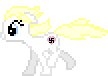 Size: 108x76 | Tagged: safe, artist:anonymous, derpibooru import, oc, oc:aryanne, unofficial characters only, earth pony, pony, animated, aryanbetes, cute, desktop ponies, female, heart, nazi, pixel art, running, simple background, solo, swastika, transparent background