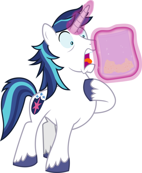 Size: 4000x4845 | Tagged: absurd resolution, artist:jeatz-axl, ash, bag, derpibooru import, horrified, magic, safe, screaming, shining armor, simple background, solo, .svg available, telekinesis, the one where pinkie pie knows, transparent background, vector, wide eyes