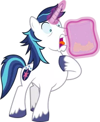 Size: 4000x4845 | Tagged: absurd resolution, artist:jeatz-axl, ash, bag, derpibooru import, horrified, magic, safe, screaming, shining armor, simple background, solo, .svg available, telekinesis, the one where pinkie pie knows, transparent background, vector, wide eyes