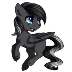 Size: 300x300 | Tagged: safe, artist:silentwulv, derpibooru import, oc, oc:shadow, unofficial characters only, pegasus, pony, blue eyes, commission, femboy, male, simple background, solo, transparent background